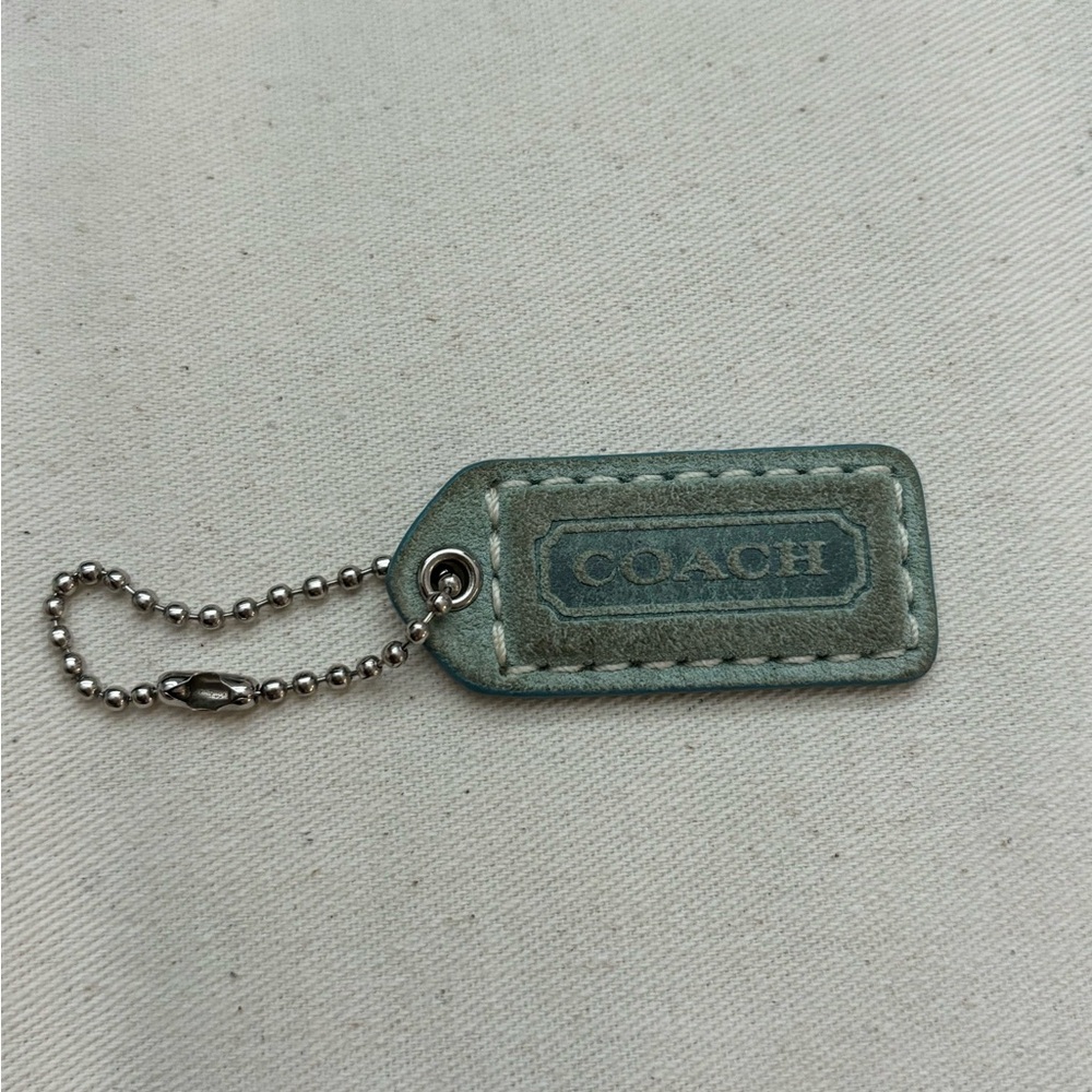Coach suede Hangtag